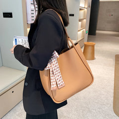 LIZAKOSHT - New Fashionable Message Women Shoulder Bags PU Leather Soft Surface Casual Cute High Capacity Simple Multi-function Leisure