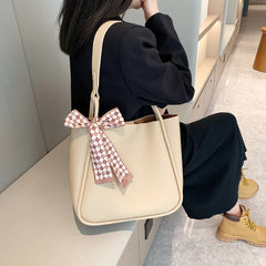 LIZAKOSHT - New Fashionable Message Women Shoulder Bags PU Leather Soft Surface Casual Cute High Capacity Simple Multi-function Leisure