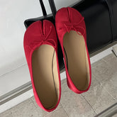 LIZAKOSHT - Cosy Soft Satin Split Clip Toe Flats Heels Woman Sandals High Quality Butterfly-kont Daily Dress Casual Shoes