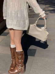 LIZAKOSHT - Fairycore Aesthetic Y2k Bag Women Hot Girls Versatile Chain Chic White Underarm Bag Purse Female Harajuku Sweet Handbag