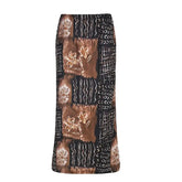 LIZAKOSHT - Long Skirt Printing Harajuku Y2K Aesthetic Fairycore Chic Outfits Vintage Fashion Mid-Calf Bottoms High Waist And Slim Hip Skirt