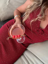 LIZAKOSHT - 3D Flower Shiny Knitted Skirts Outfits Women Elegant Halter Sleeveless Backless Suits Female 2025 Summer Chic Fashion Beach Sets