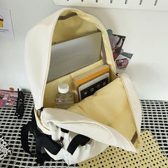 LIZAKOSHT - Sweet Cute Girl Bow Backpack Casual Big Capacity Schoolbag Handbag Student Leisure Travel Backpack