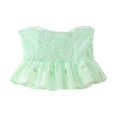 LIZAKOSHT  -  Spring New European and American Style Women's Embroidered Tube Top