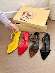LIZAKOSHT - Strange High Heels Sandals Women Cut-Out Shoes Summer T-Strap Sandalias Femme Leopard Gladiator Sandales Mujer Thong Slippers