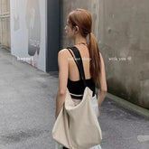 LIZAKOSHT - Korean Niche Style Canvas Bag Causal Large Capacity Women's Single Shoulder Crossbody Bags