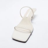 LIZAKOSHT - Simple versatile one-piece comfortable outdoor cool mop new style with sloping female head sexy temperament high heels