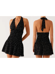 LIZAKOSHT - Elegant V-Neck Maxi Dress with Floral Print and Ruffled Hemline Women s Summer Boho Chic Sleeveless Dress