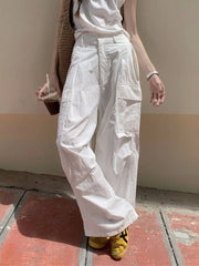 LIZAKOSHT - All Match Trousers Women Daily Minimalist Loose New Solid Work Wear Slim New Casual Dance Summer Sports Pants