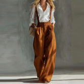 LIZAKOSHT - Spring Summer Women New Solid Halter Jumpsuits Elegant Sleeveless Hollow Out Commute Rompers Ladies High Waist Pocket Playsuits