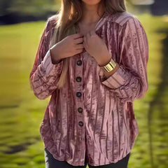 LIZAKOSHT - Lady V-neck High Street Cardigan Autumn 2024 Single Breasted Office Blouse Temperament Women Solid Lapel Collar Shirt Outwear