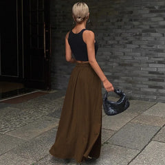 LIZAKOSHT - Autumn Women Solid Slim Fishtail Skirt Spring In Elegant Fashion High Waist Fold Skirts Lady Causal Street Short Dress Sexy