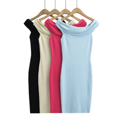 LIZAKOSHT - Europe and The United States in The Summer of 2025 , The New One-shoulder Sleeveless Dress with Lapels Is Sexy.