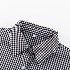 LIZAKOSHT  -  Spring Autumn New Plaid Shirt Women Blouse Turn-down Collar Lantern Sleeve Career OL Shirt Top Checker 49902