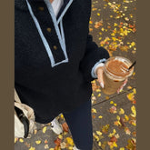 LIZAKOSHT - Faux Shearling Stand Collar Sweatshirt Tops Women's Long Sleeve Oversized Chic Cozy Outerwear Autumn New Casual Girls Outfit