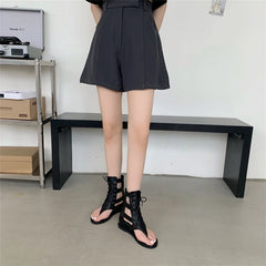 LIZAKOSHT - Clogs Wedge Summer Soft Sale Of Women's Shoes Female Sandal Flip Flops Platform Clear Heels New Girls Corrective Thick Glad