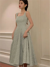 LIZAKOSHT - Summer Women Vintage Elegant Party Sleeveless Midi Dress Lady Evening Party A Line Fashion Prom Female Clothing Vestido