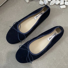 LIZAKOSHT - Spring New Women's Round Toe Vintage Flats Soft Loafers Comfortable Leather Ballet Shoes Female Dress Shoes Mujer New Woman