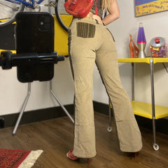 LIZAKOSHT - Striped Patchwork Low Waist Pants Women Streetwear Straight Flare Trousers y2k Vintage Sweatpants Joggers Fashion Korea