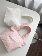 LIZAKOSHT - Sweet Dots Flower Brief Fashion Floral Handbag Tote Bags Women Commute Bag