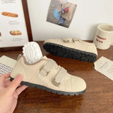 LIZAKOSHT - Pure Colour Womens Sports Shoes Niche Fashion Pu Leather Female Sneakers Casual Versatile Designer Luxury Shoes