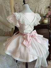 LIZAKOSHT - Japanese Kawaii Sweet Pink Slim New Lolita Dress Angel Designer Cute Fashion Patchwork Bow Lace A-line Girlish Dresses Clothing