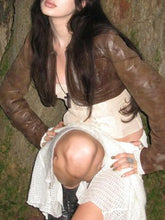 LIZAKOSHT - Vintage Lapel Neck Zpper Jackets Women Chic Short PU Leather Coat Fashion Korean All Match Long Sleeve Tops Y2k Clothes