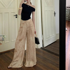 LIZAKOSHT  -  Linen Tie-Dye Sling/Trousers Fashion Two-Piece Suit ensemble femme 2 pièces été 2 piece sets womens outfits shoes