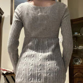 LIZAKOSHT - Aesthetic Coquette Knit Sweaters Outfit Vintage Babydoll Tops Pullovers Lady Autumn Square Neck Long Sleeve Knitwear Jumpers Y2k