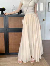 LIZAKOSHT - Cotton A-Line Skirts Loose Fashion New Women Minimalist Summer All Match Casual Gentle Office Lady Streetwear