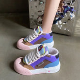 LIZAKOSHT - Mix Colours Platform Sports Shoes Woman Autumn Fashion Niche High-top Women Sport Sneaker Casual Versatile Shoes