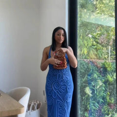 LIZAKOSHT - Elegant Vacation Style Solid color Knitted Patterns Dress Women Sleeveless Backless Slim Dresses 2025 New Lady Street Clothing 