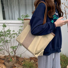 LIZAKOSHT - New Korea Fashion Women's Handbag Cute Girl Tote Bag Leisure Bag lady canvas bag modern handbag Beach Bag