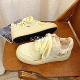 LIZAKOSHT - Summer Shoes Ladies Casual Female Sneakers Wedge Basket 2025 All-Match Clogs Platform Small Sports Creepers New Leisure Spring