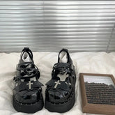 LIZAKOSHT - Gothic Sweet Cool Lolita Girls' Shoes Subculture Y2k Punk Thick Soled Shoes Cute Jk Single Shoes Sweet Girls' Single Shoes