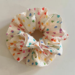 LIZAKOSHT - 1PC Rainbow Love Bubble Large Hair Circle Color Headband Summer Juice Color Small Barbarian Waist Sweet Pills Hair Rope