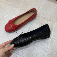 LIZAKOSHT - New Spring Autumn Fashion Round Toe Soft Dress Ladies Boat Shoes Casual Female Shallow Women Flat Slip On Shoes