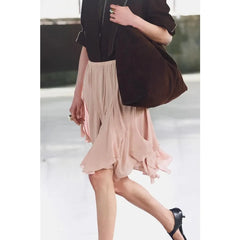 LIZAKOSHT - Autumn Fashion Comfortable Layered Decorative f-length Skirt New Women's Clothing Sexy High-waist A-line Midi Solid Skirts