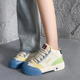 LIZAKOSHT - Mix Colours Platform Sports Shoes Woman Autumn Fashion Niche High-top Women Sport Sneaker Casual Versatile Shoes