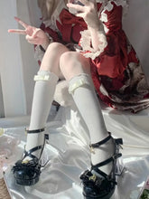 LIZAKOSHT  -  Lolita Original Dream Bear High Heel Princess Shoes Student Women's Singles Shoes Round Toe Cute Sweet Leather Shoes Cos Loli