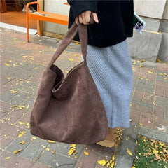 LIZAKOSHT - Casual Solid Interior Compartment Shoulder Bags Magnetic Buckle 2024hot Sale Bags for Women Zipper Woolen Cloth Women's Handbags