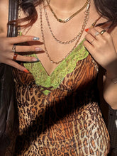 LIZAKOSHT  -  Vintage Leopard Print Patchwork Lace Mini Dress Women Vneck Spaghetti Strap Dress Slim Elegant Party Clubwear