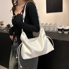 LIZAKOSHT - Trendy Designer Simple Totes Shoulder Crossbody Bag for Women Handbag and Purses Casual New Solid Ladies Messenger Bags