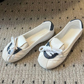 LIZAKOSHT - Shallow Mary Janes Shoes Women Mixed Color Slip-on Round Toe Flat Leisure Female Sports Shoes Designer Luxury Brand Girls Shoes