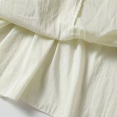 LIZAKOSHT - New 2024 Women Sexy Thin Straps Pleated Ramie Summer Camis Casual Loose Holiday Crop Top