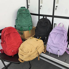 LIZAKOSHT - New Vintage Canvas Backpack Schoolbag for Teenage Girls Boys Mochila Woman Man Rucksack High Quality