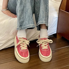 LIZAKOSHT - Canvas Shoes for Women Spring Autumn New Arrival Woman Footwear High Quality On Sale Stylish Walking Y2k Fashion Light A H