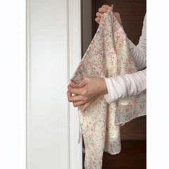 LIZAKOSHT - Sweet and Gentle Wind Pink Floral Skirt Women's Summer New Design High Waist and Thin Skirt