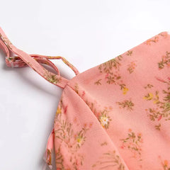 LIZAKOSHT  -  Spring New European and American Style Spice Girl Style Holiday Leisure One-word Collar Splicing Sling Dress