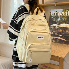 LIZAKOSHT - New Multi-pocket Women Backpack High Quality Youth Waterproof Backpacks for Teenage Girls Boys Female School Bag Rucksack